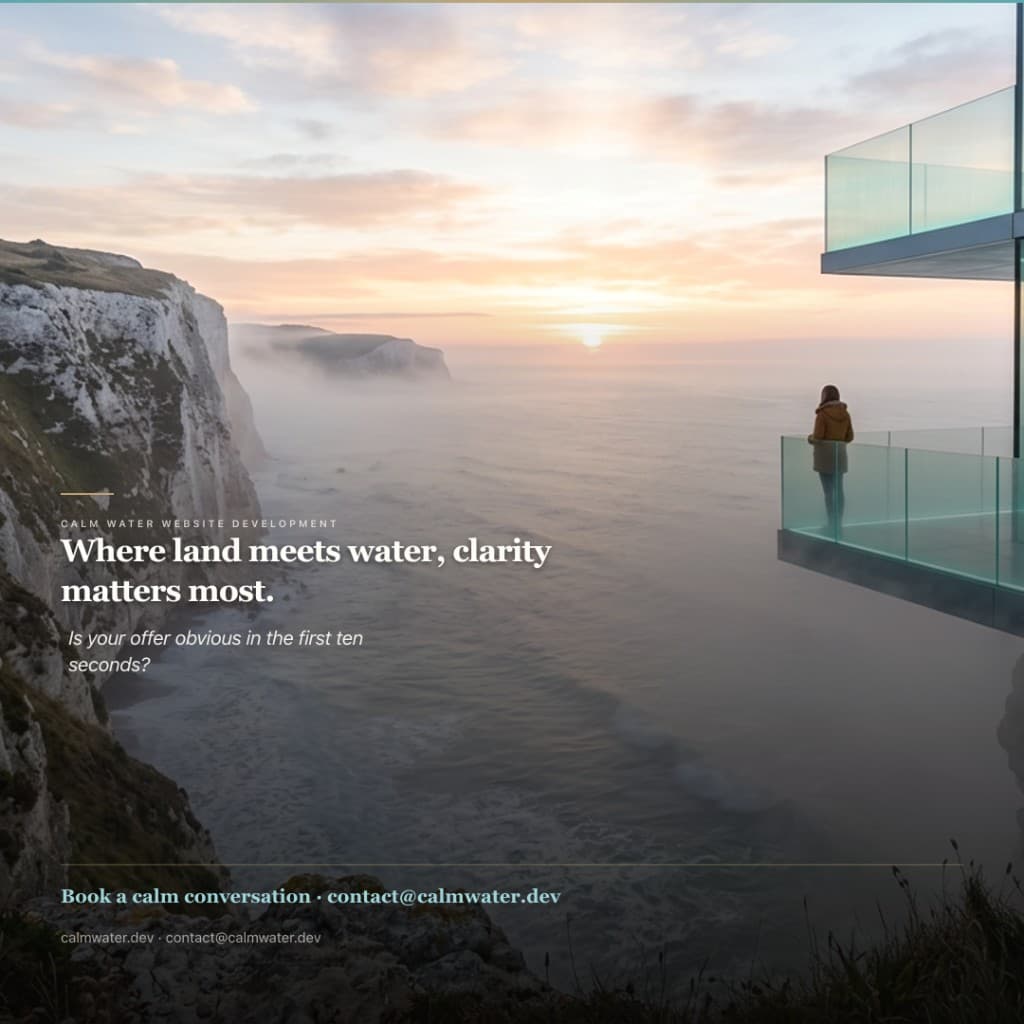Surface and depth — studio concept plate